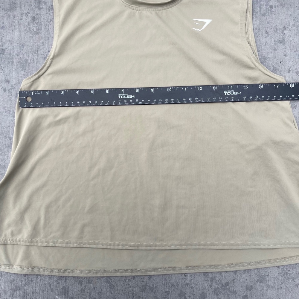 Gymshark Womens Training Sleeveless Top Sand Beige GLVT4423-MS-AW20-251 Size M - Picture 5 of 6